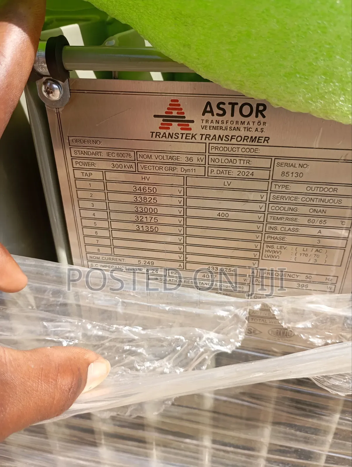 300kva/33kv Astor High Quality Electric Power Transformers