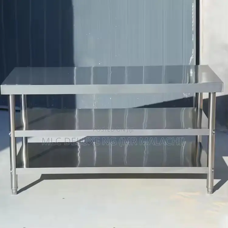 3 Layer Stainless Kitchen Table (3step)Heavy Duty Work Table
