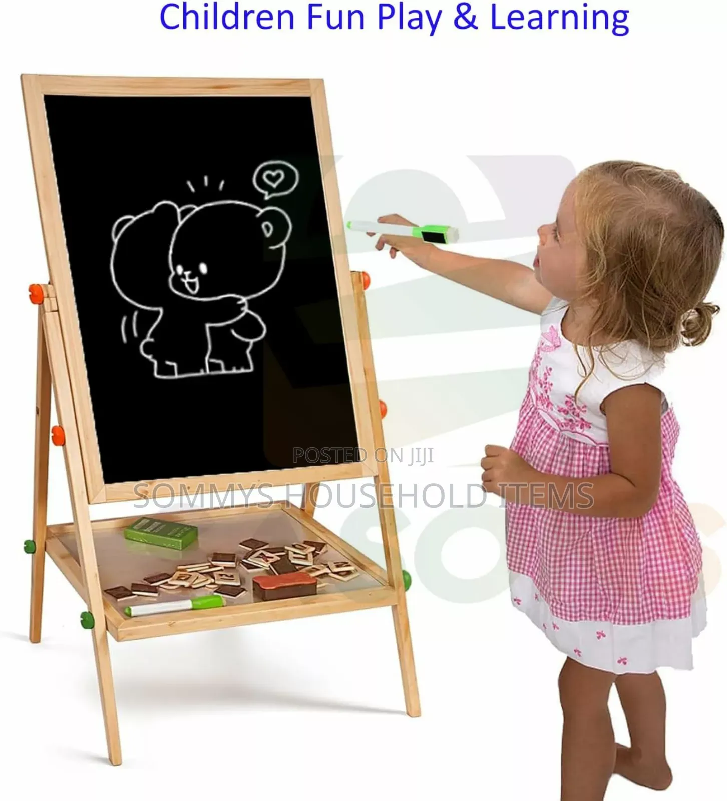 Double Sided Writing Board / Learning Board With Accessories