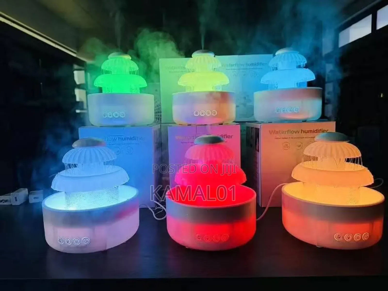 Rain Drop Humidifier Rains Sound 600ml Water Tank