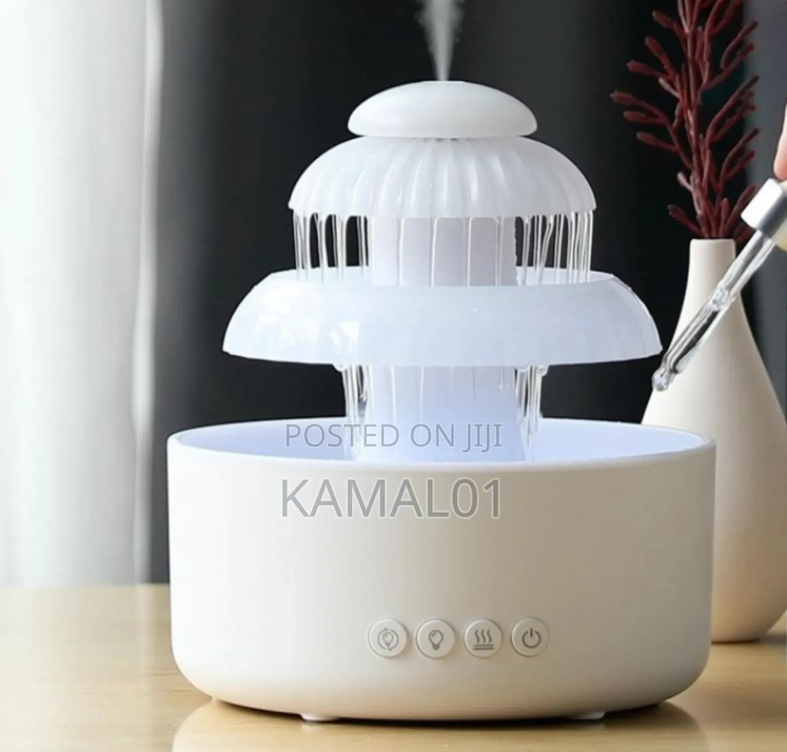 Rain Drop Humidifier Rains Sound 600ml Water Tank