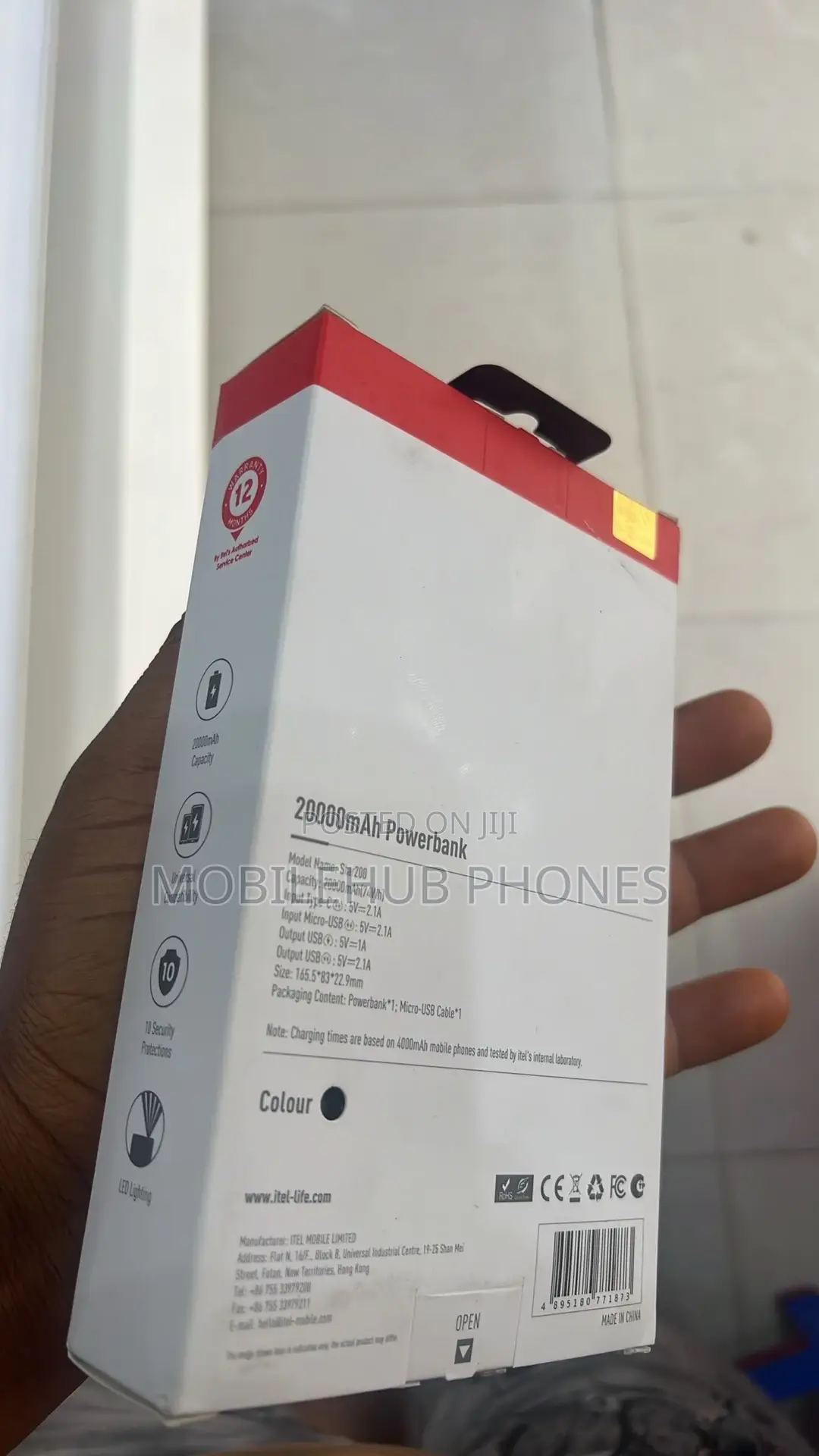 Itel Star 200 20,000mah Power Bank