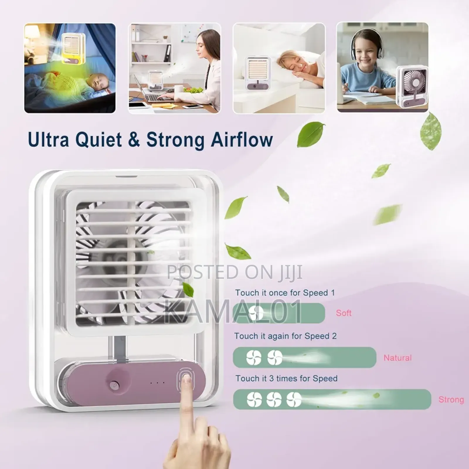 Rechargeable Water Misting Fan