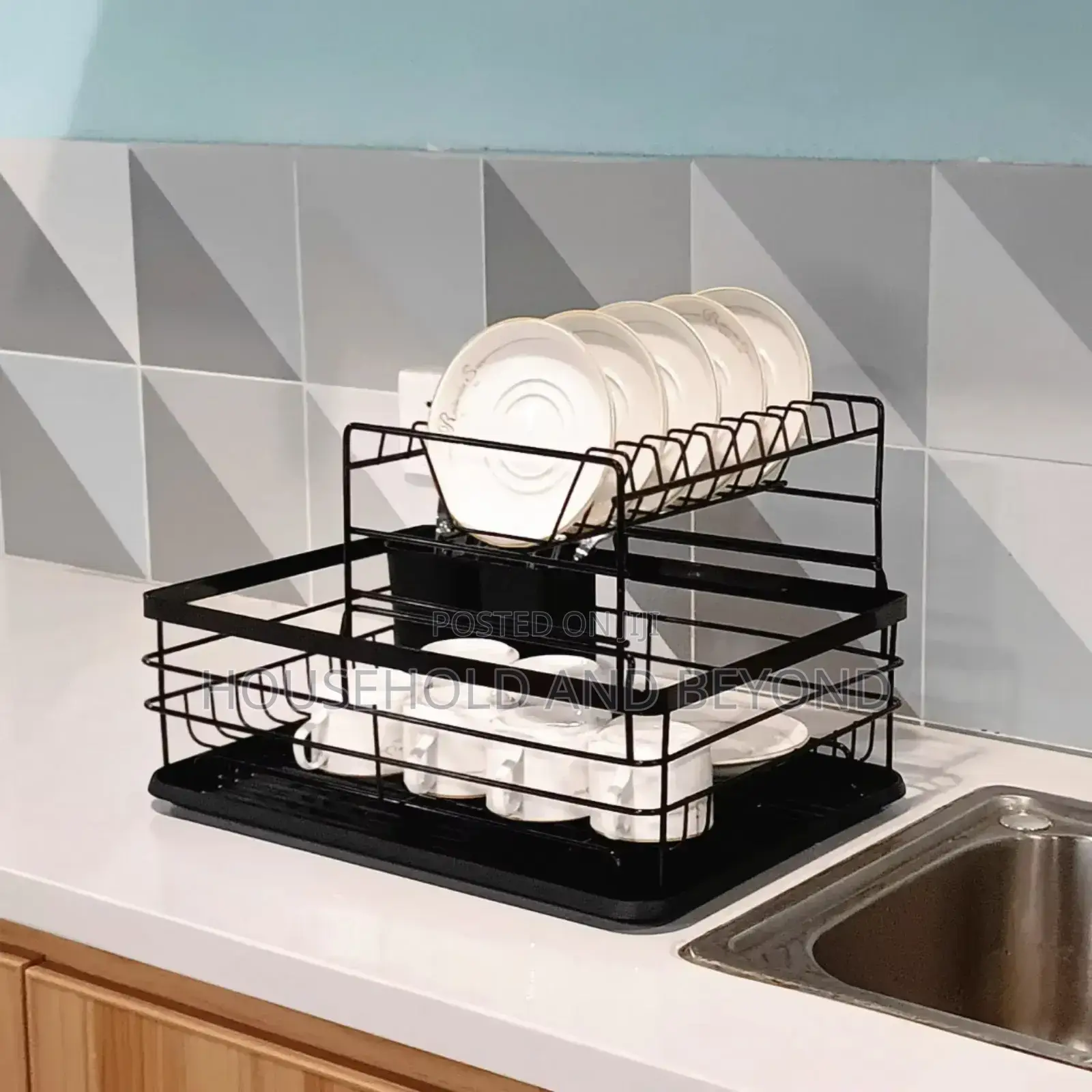 2 Tier Dish Drainer/ Plate Rack