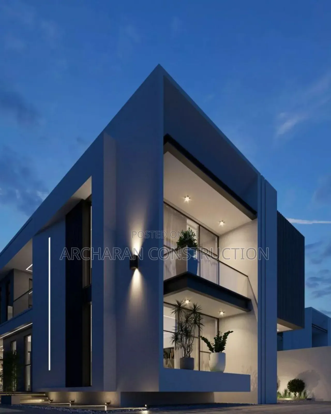 5/4 Bedroom Duplex Design and Constructed by Archaran