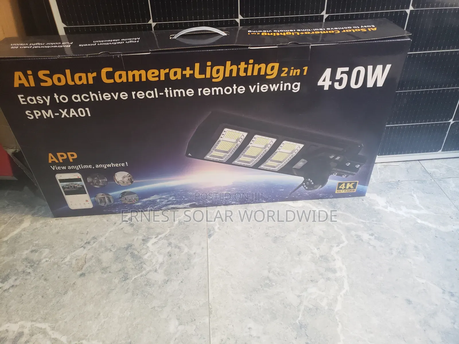 Original Solar Street Light Plus Camera 450watts