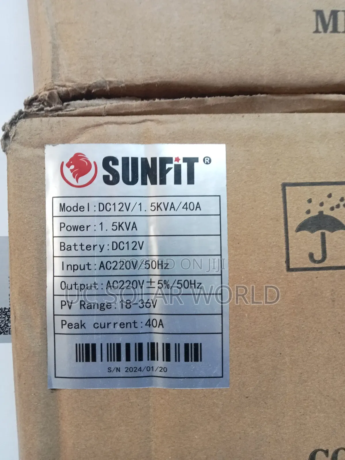 Sunfit 1.5kva 12v Solar Inverter