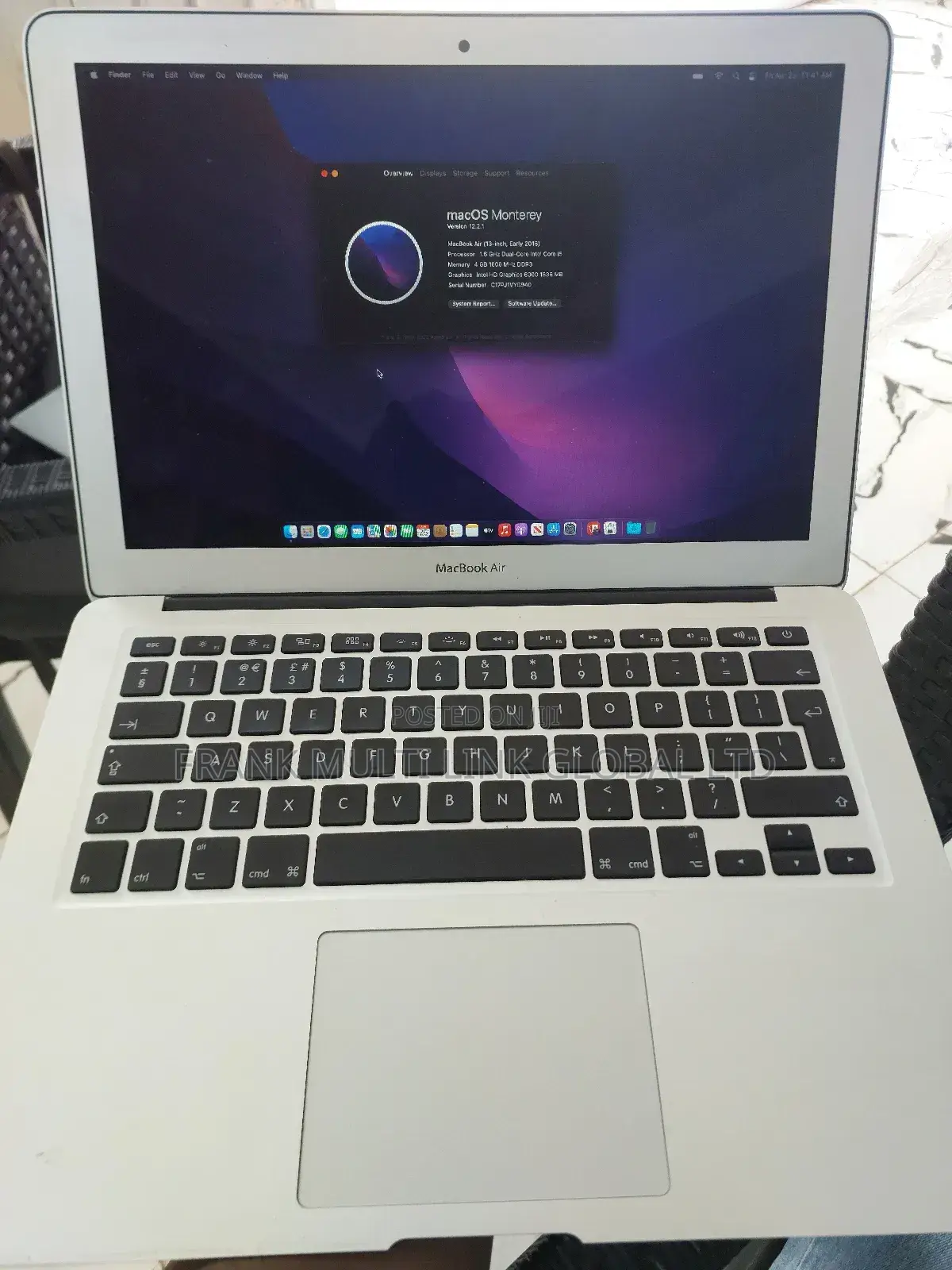 Laptop Apple MacBook Air 2015 4GB Intel Core i5 SSD 128GB