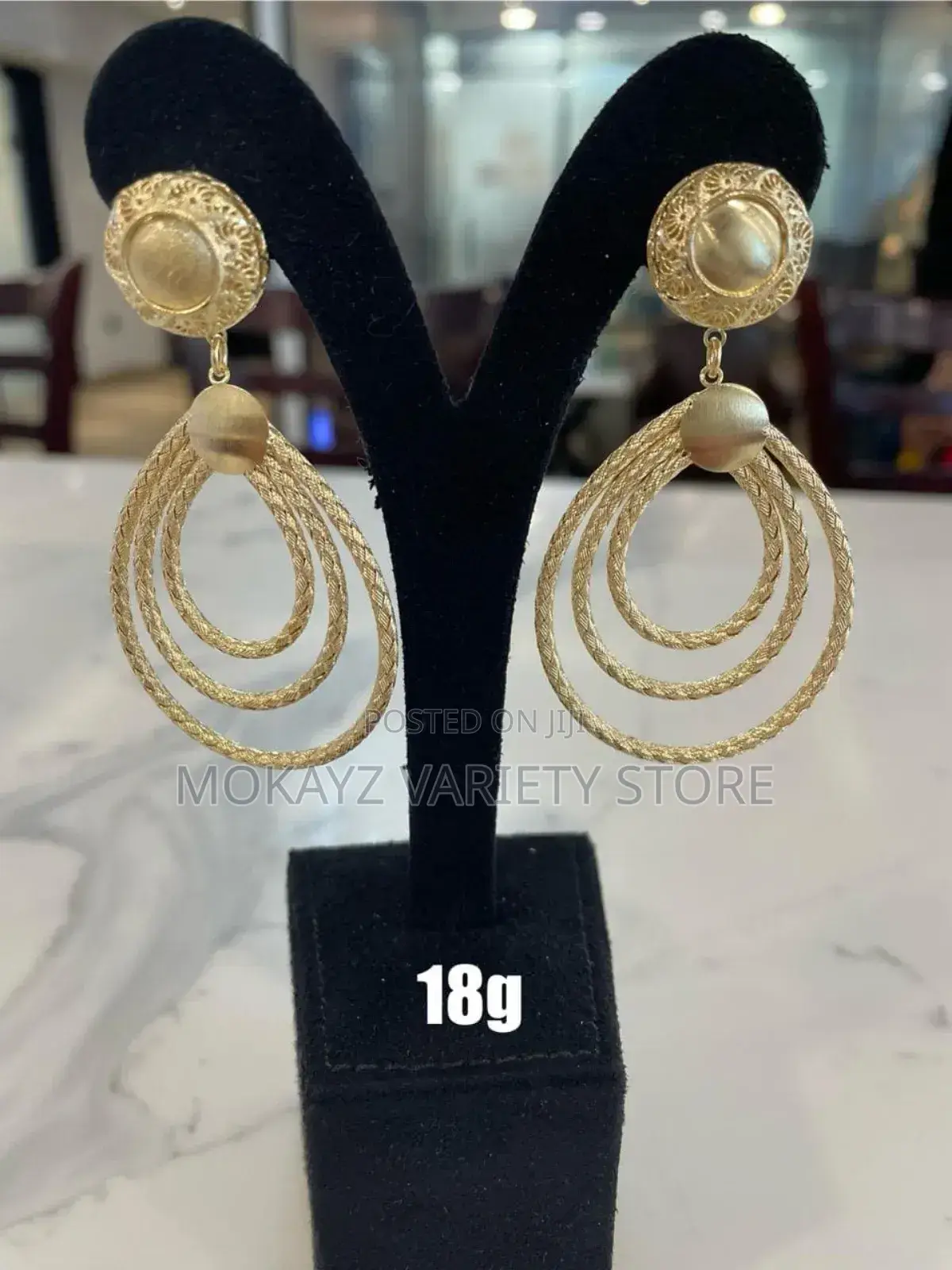 Super Extra 18 Karat Pure Gold Earrings
