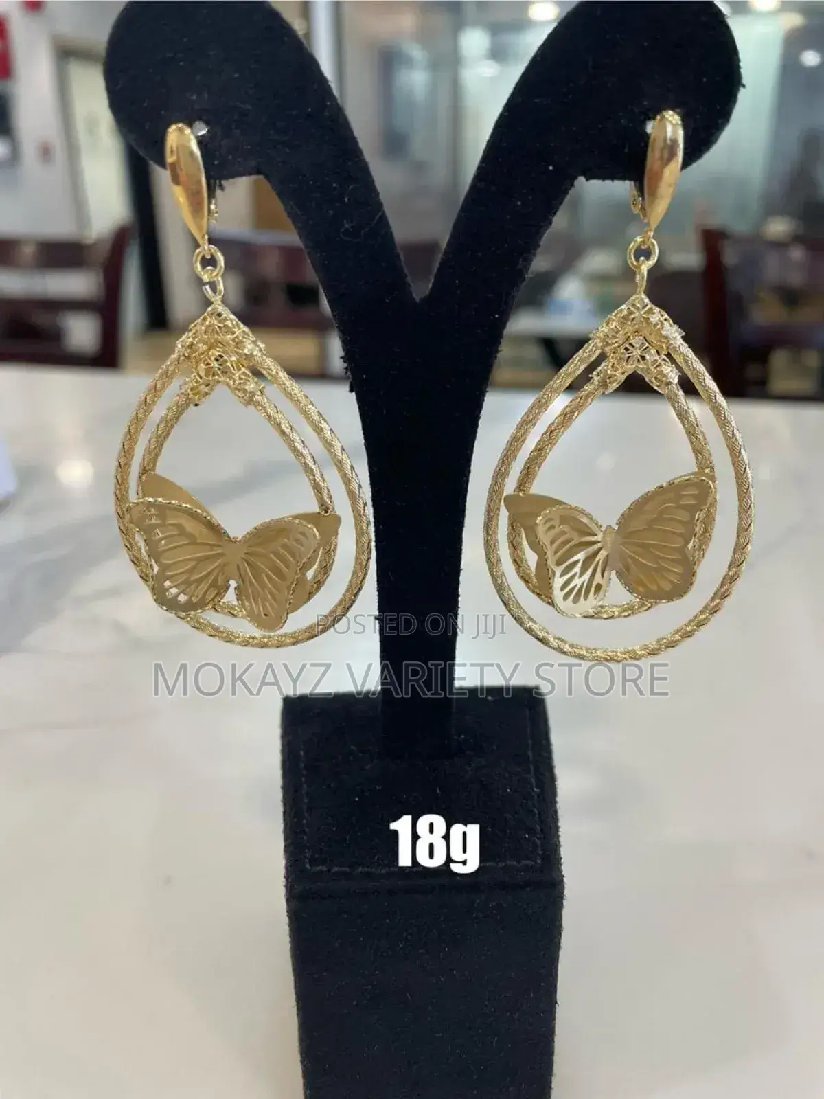 Super Extra 18 Karat Pure Gold Earrings