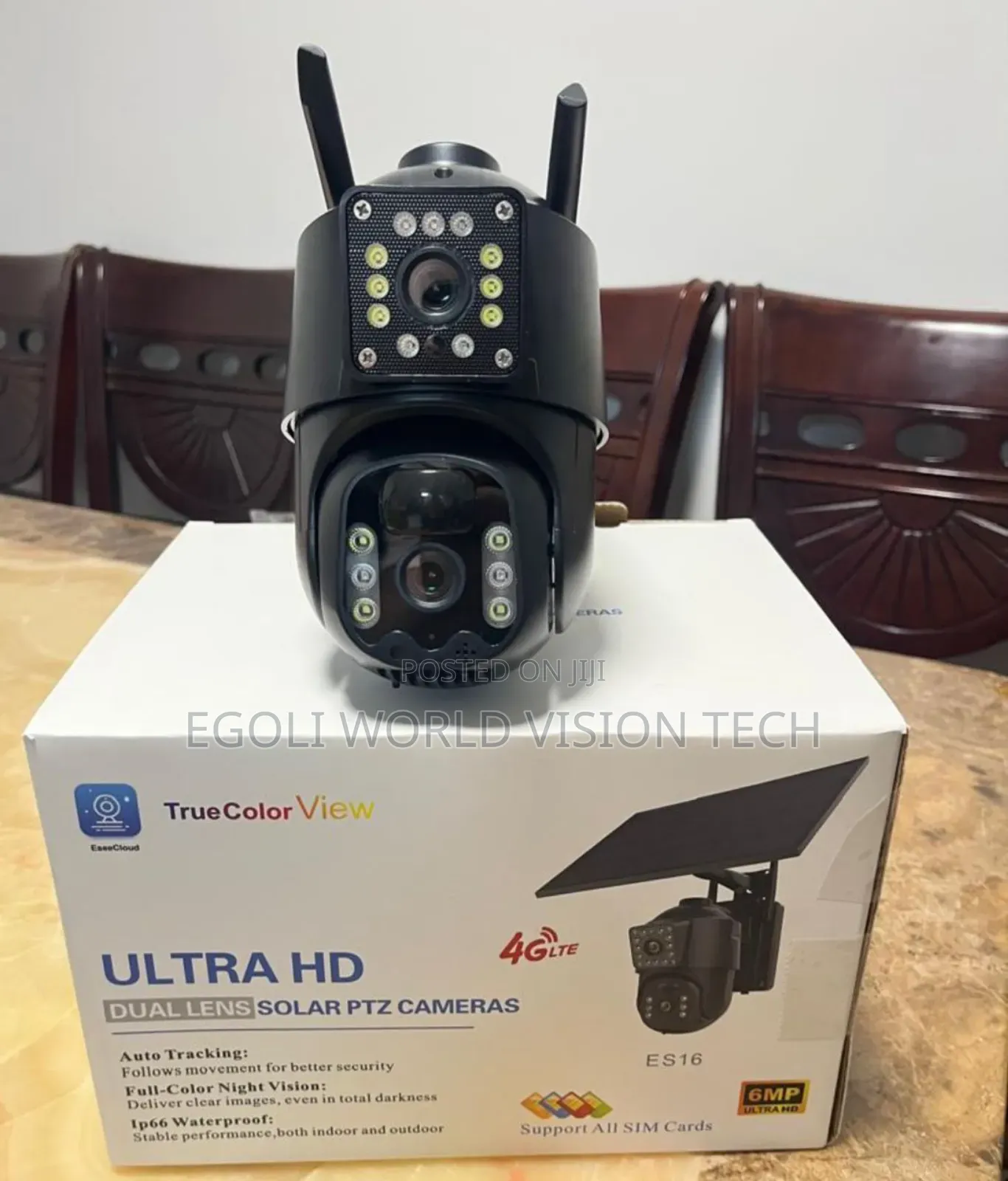 Truecolorview 6mp Ultra Hd Dual Lens Solar Ptz Camera 4glte