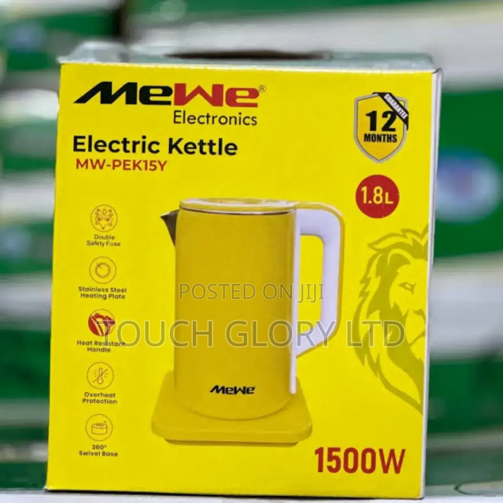 Mewe Electric Kettle, 1.8l 1500w
