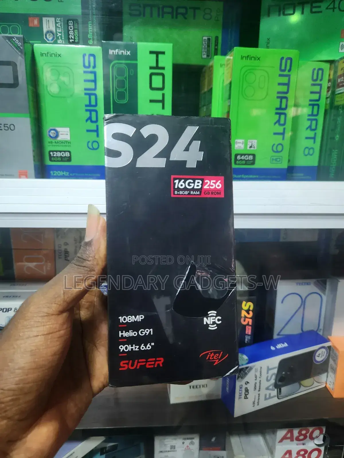 New Itel S24 256 GB Black