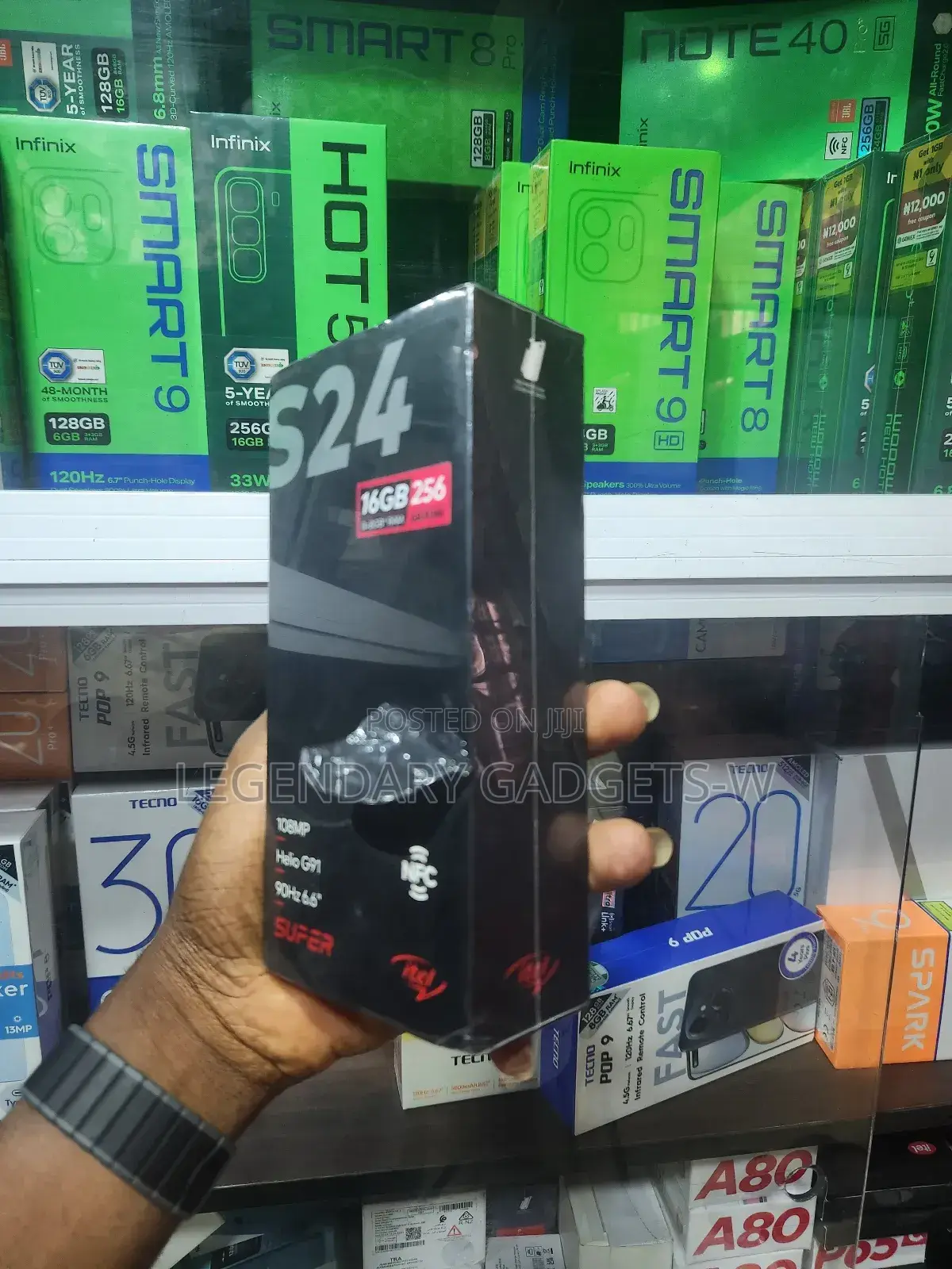 New Itel S24 256 GB Black