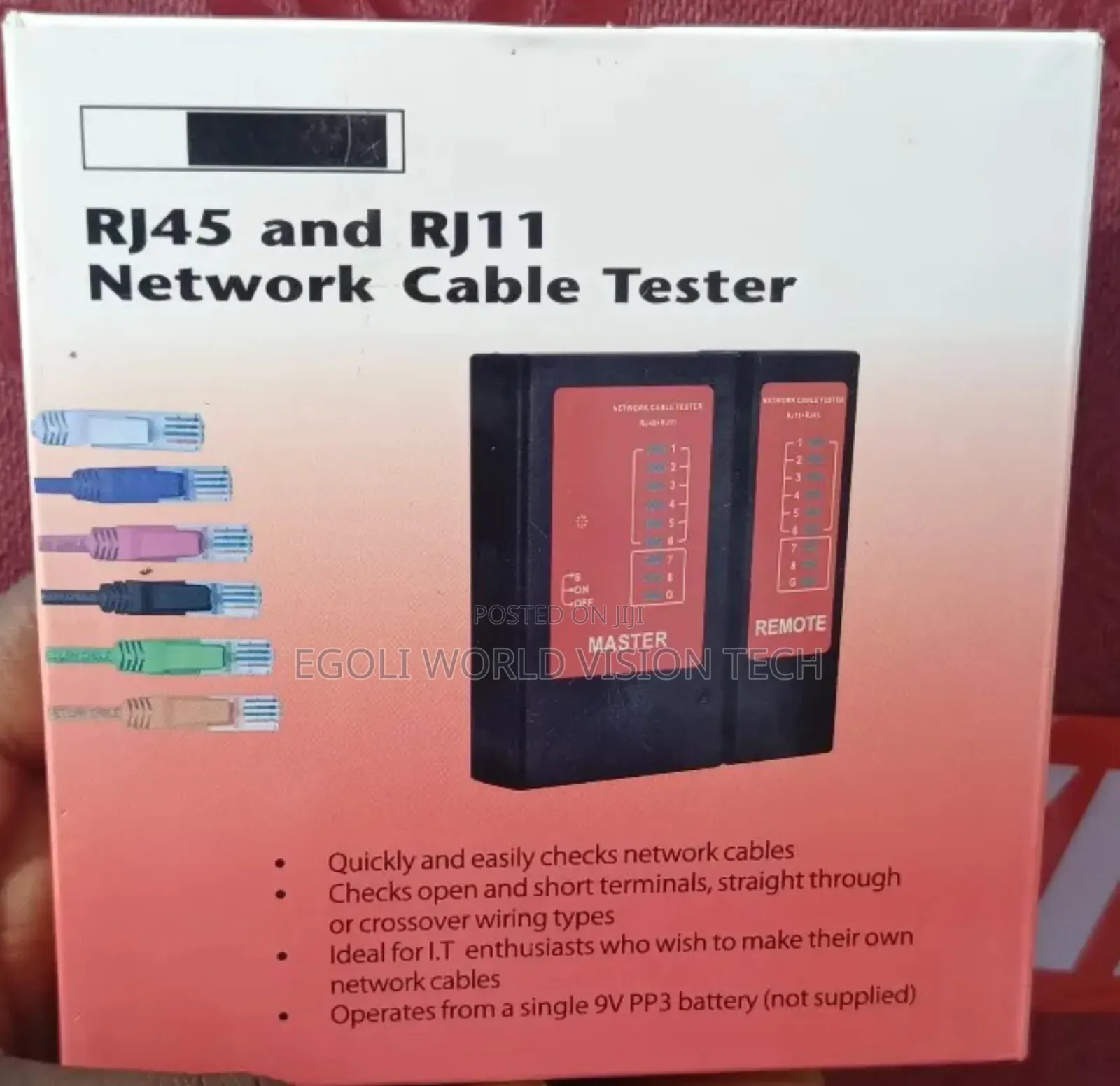 Rj45 And Rj11 Network Cable Tester