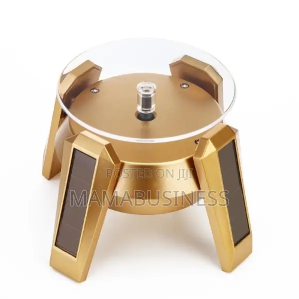 Solar Powered Product Display Rotating Stand