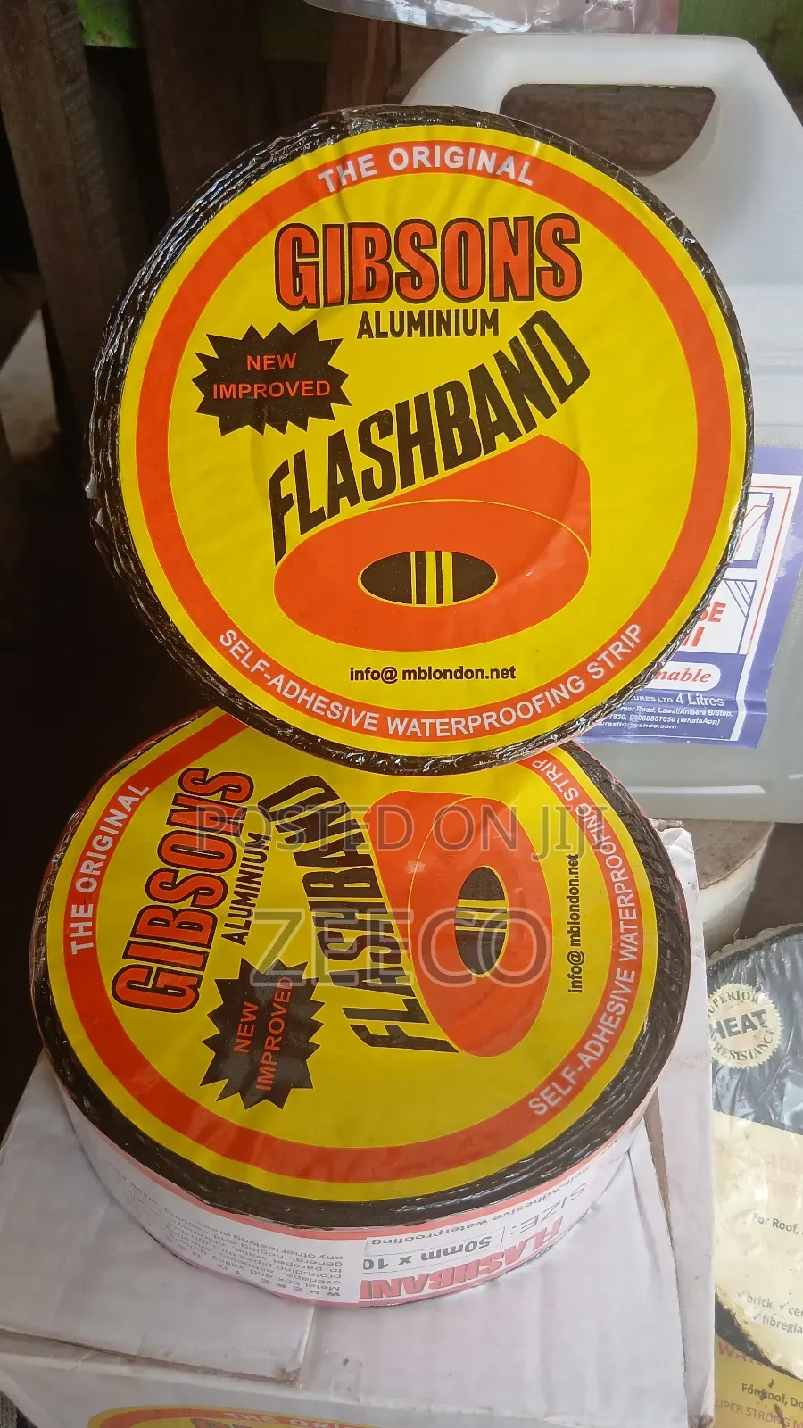 Gibsons Flash Band 50mm by 10mt