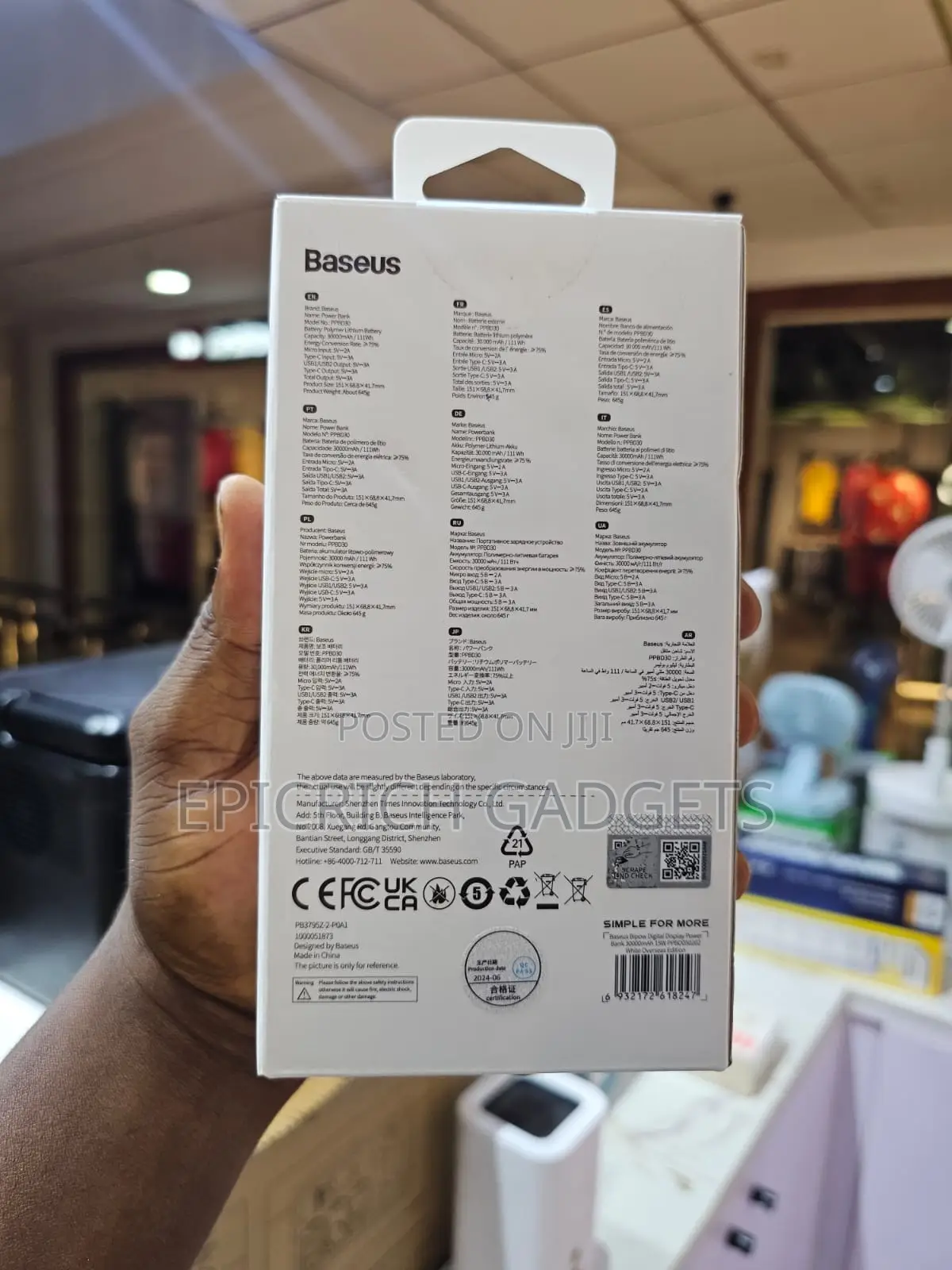 Baseus Bipow Digital Display 30,000mah Powerbank
