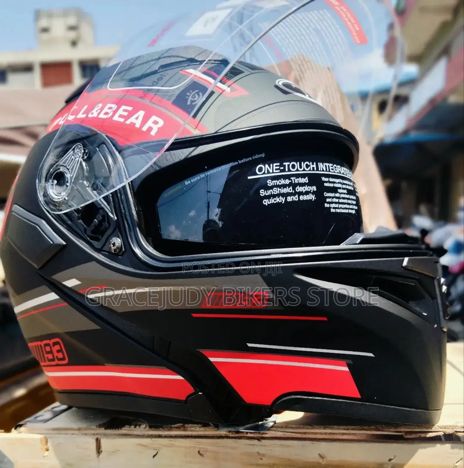 Red Dot Open Jaw Helmet