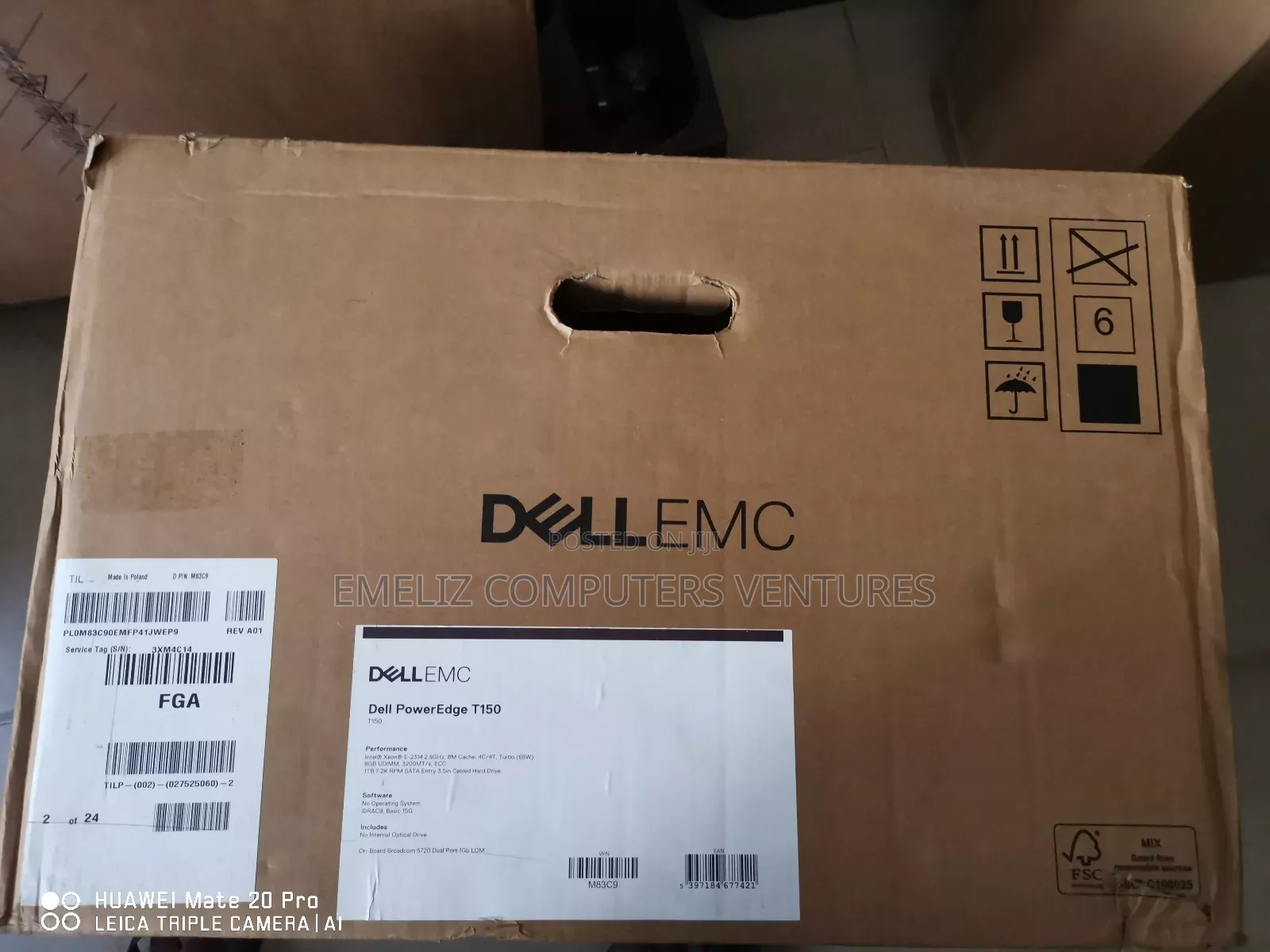 New Server Dell PowerEdge T150 8GB Intel Xeon HDD 1T