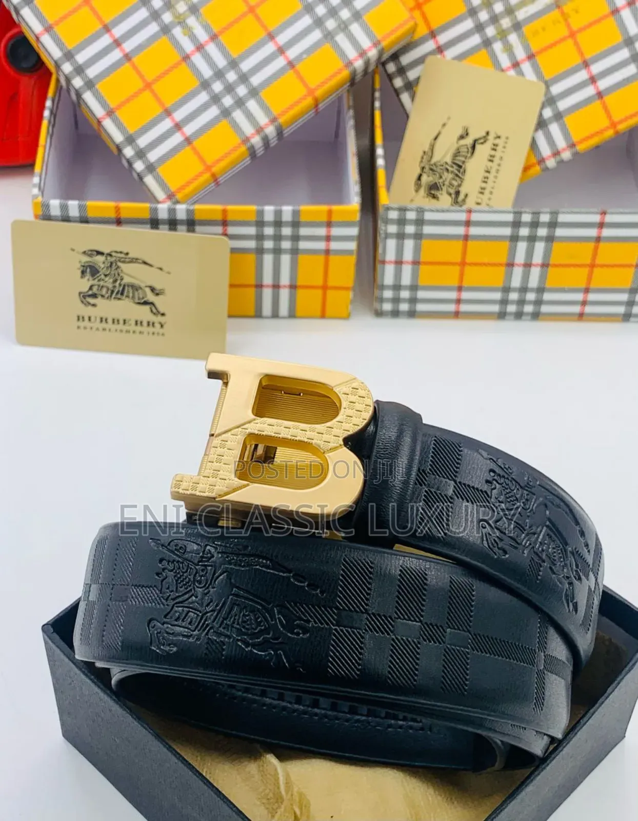 Top Quality Luxury Men's Leather Belts Burberry Well Branded