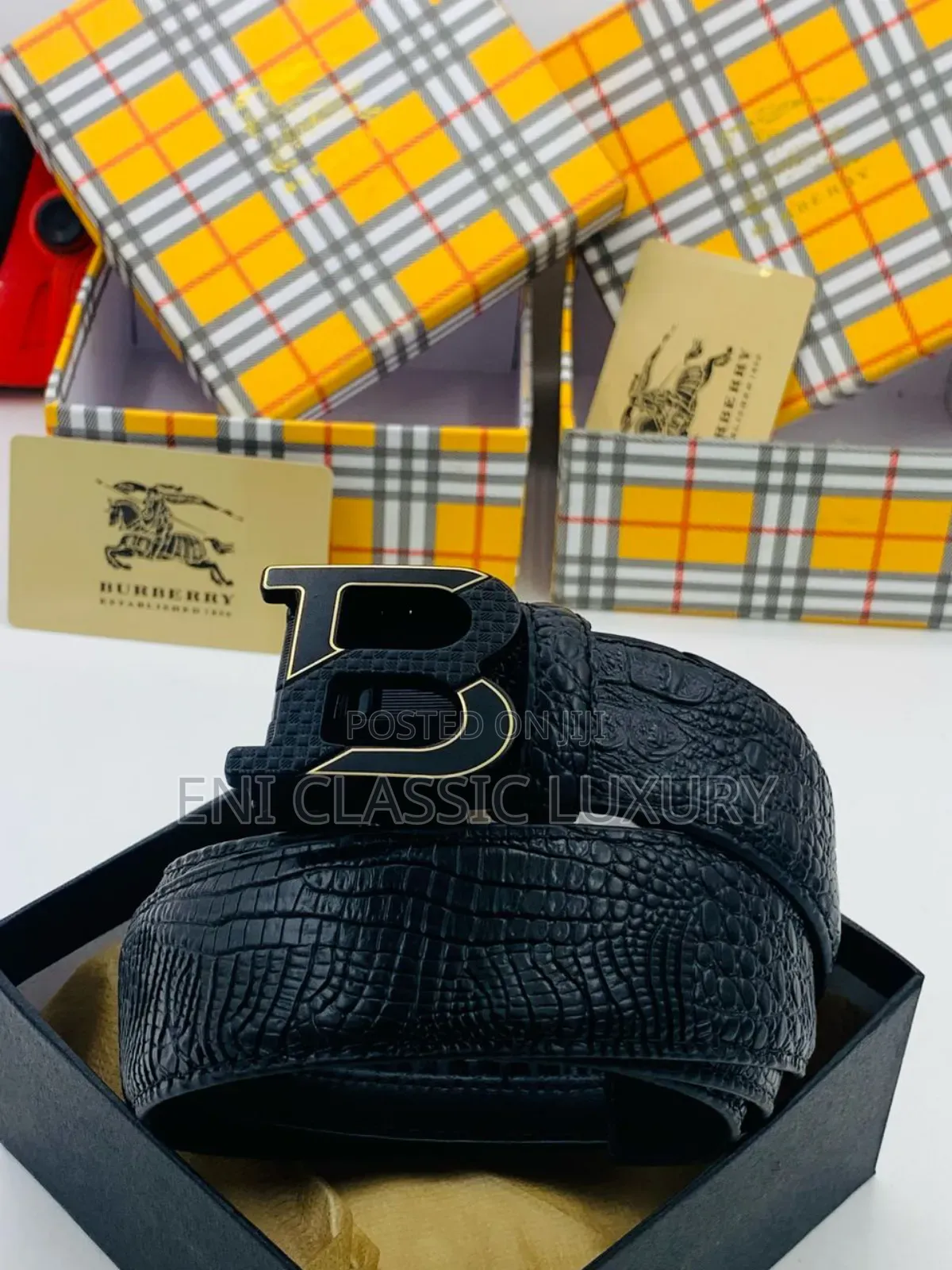Top Quality Luxury Men's Leather Belts Burberry Well Branded