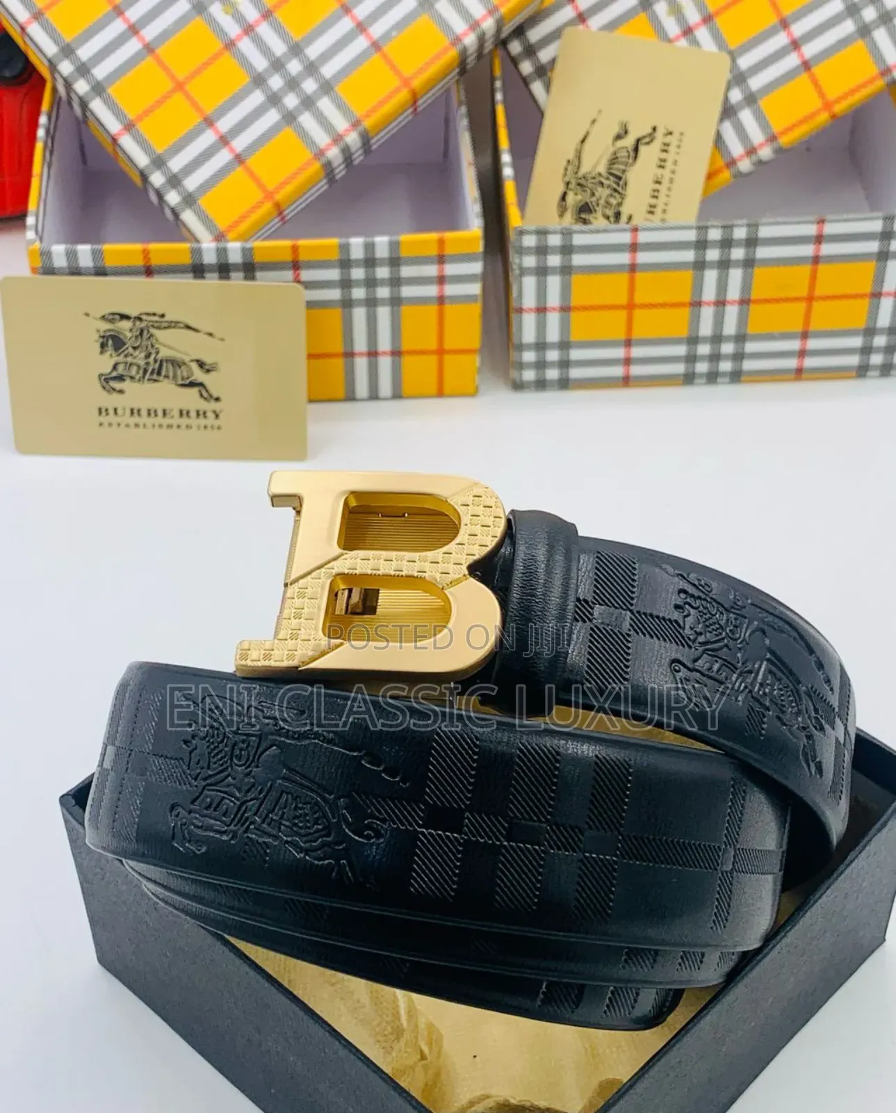Top Quality Luxury Men's Leather Belts Burberry Well Branded