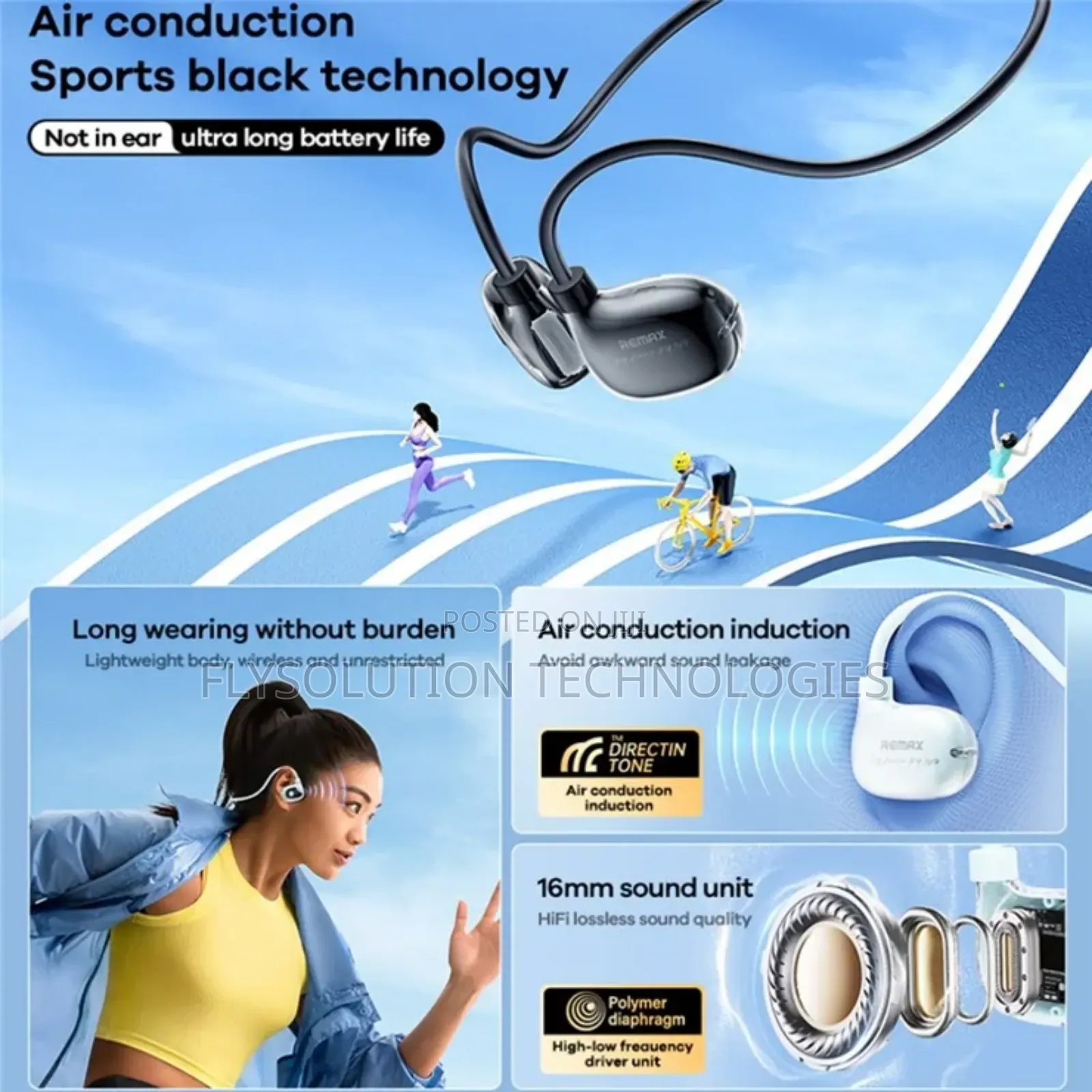 Remax Rb-s15 Air Conduction Wireless Neck Tone