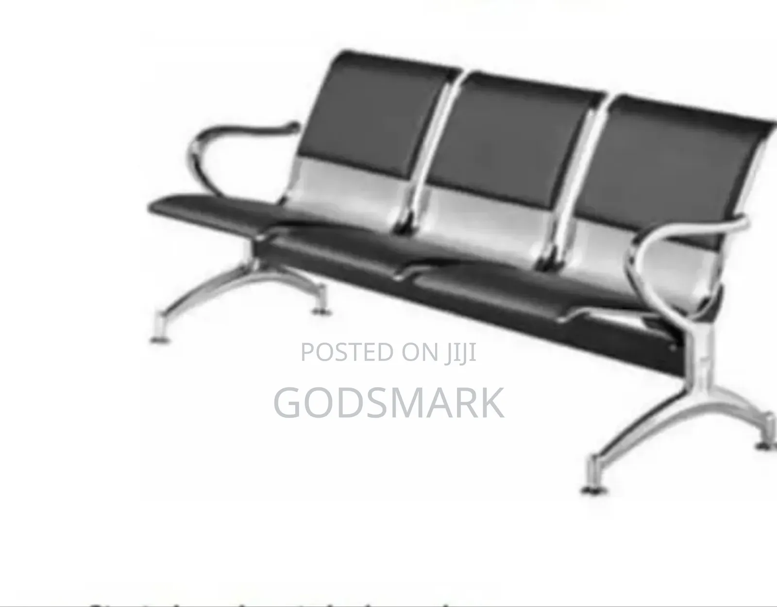 Office Awaiting Chair With Leather Finishing (3 in 1)