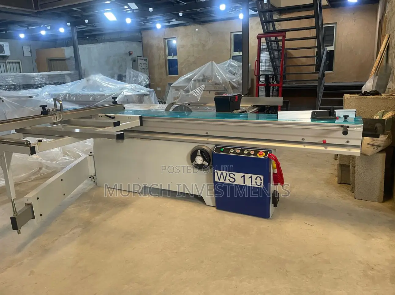 Woodworking Ws 110 Industrial Sliding Table Panel Saw