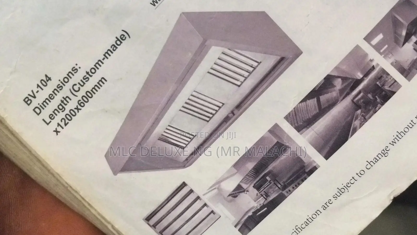 High Quality 8ft Industrial Kitchen Hood With Fan (2,450mm)