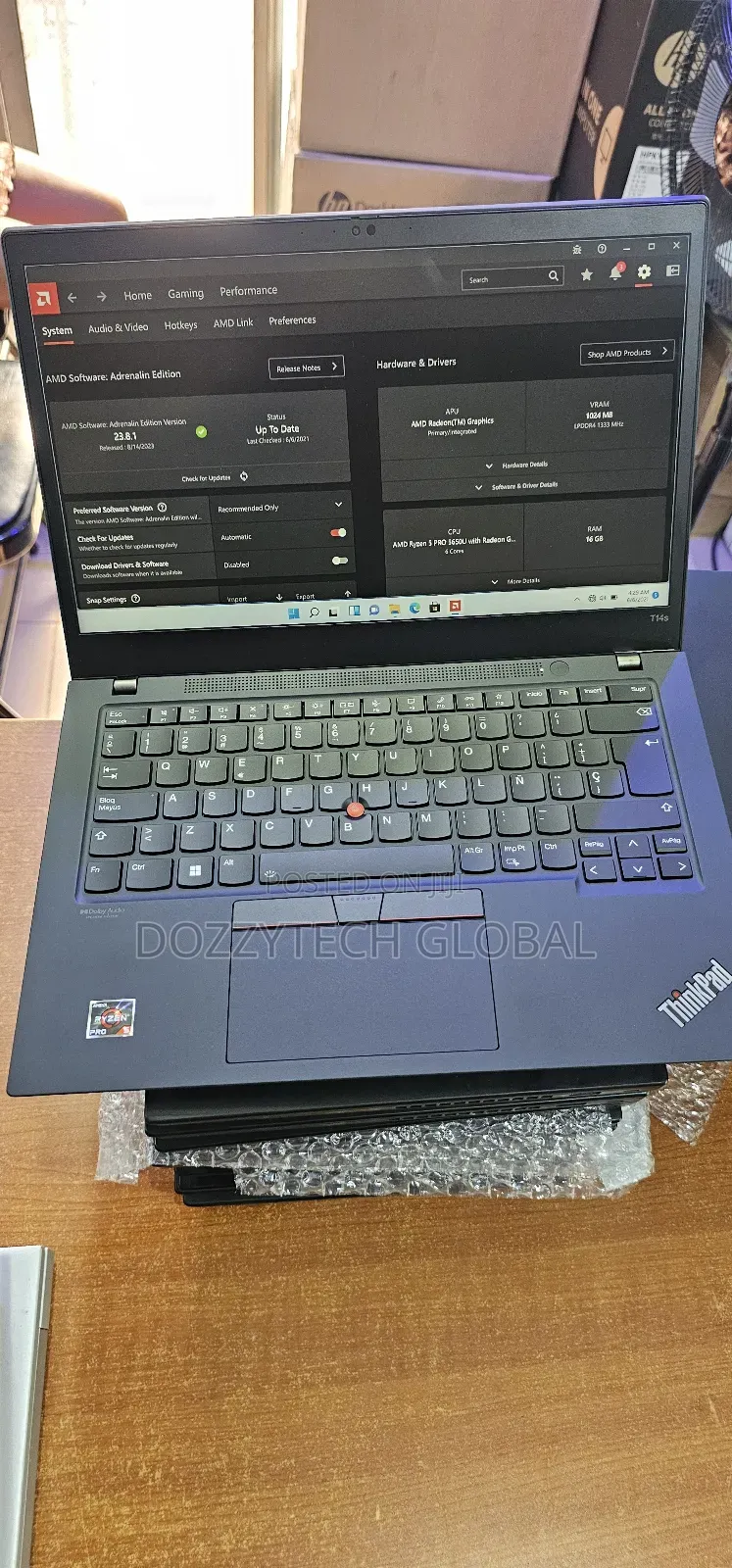 Laptop Lenovo Thinkpad T14s Gen 2 16GB AMD Ryzen 5 SSD 256GB
