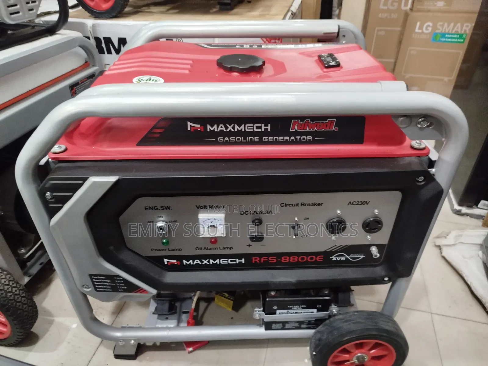Maxmech Petrol Generator Copper Coil 7.5 Kw