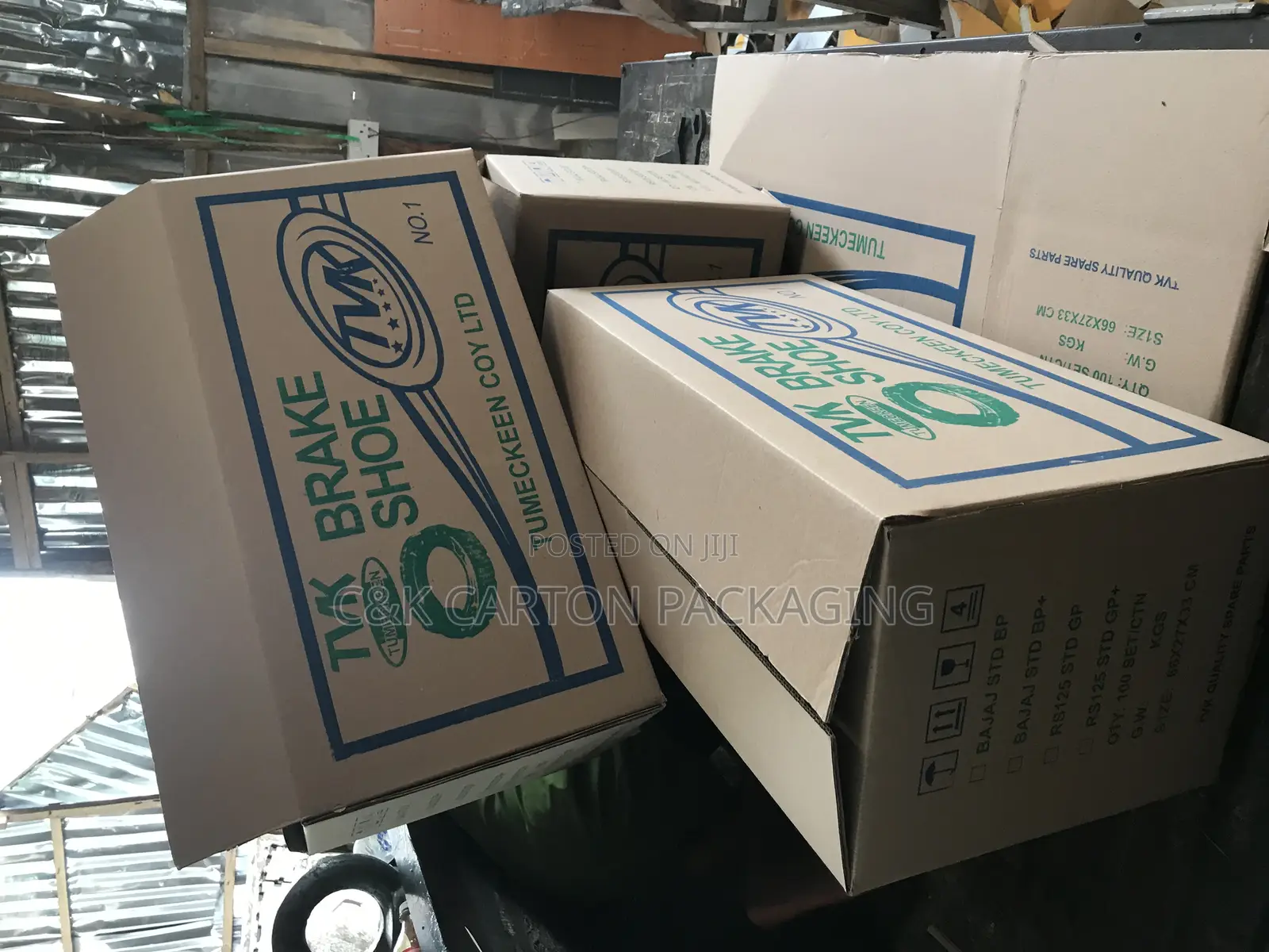 Shoe Break Carton Box Two Colors Printed
