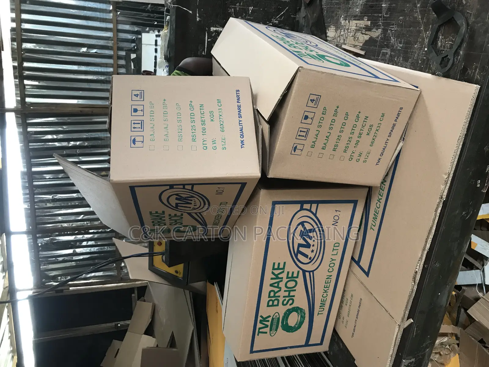 Shoe Break Carton Box Two Colors Printed