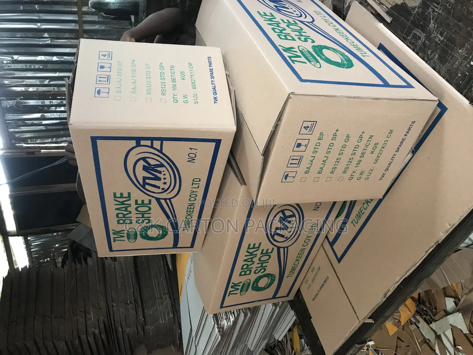 Shoe Break Carton Box Two Colors Printed