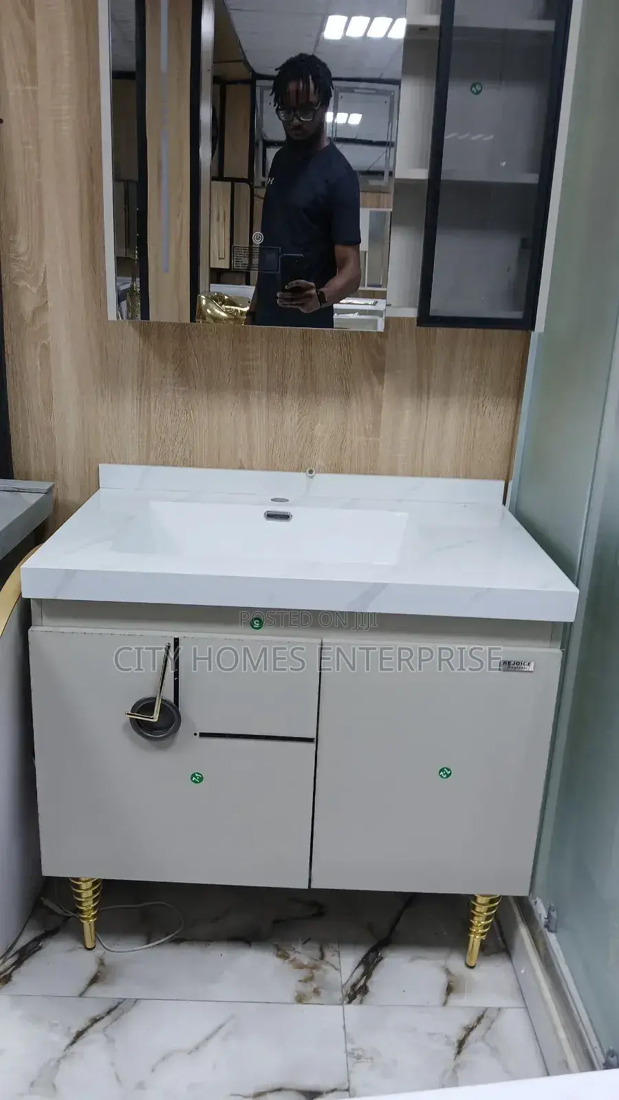 Basin Cabinet Drawer and Mirror