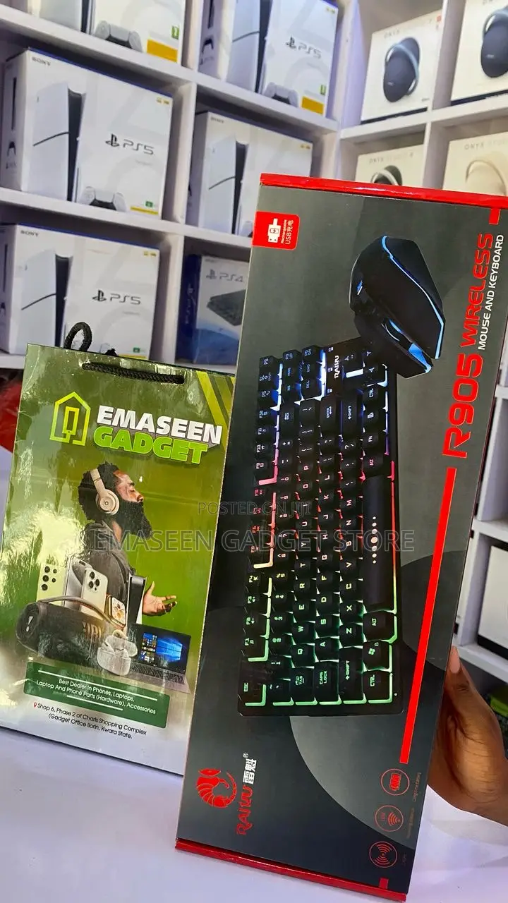 T-Wolf 4 in 1 R905 Wired Gaming Combo Keyboard