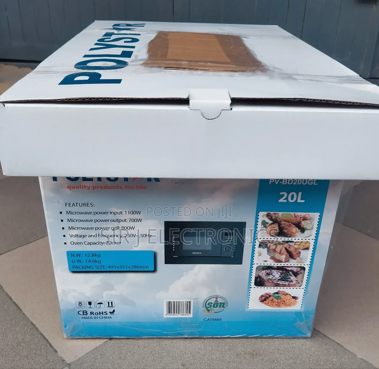20litres Polystar Inbuilt/Cabinet Microwave Oven (Brand New)