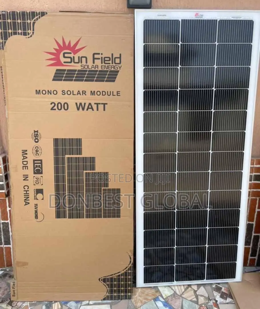 200watts Solar Panels Sun Field