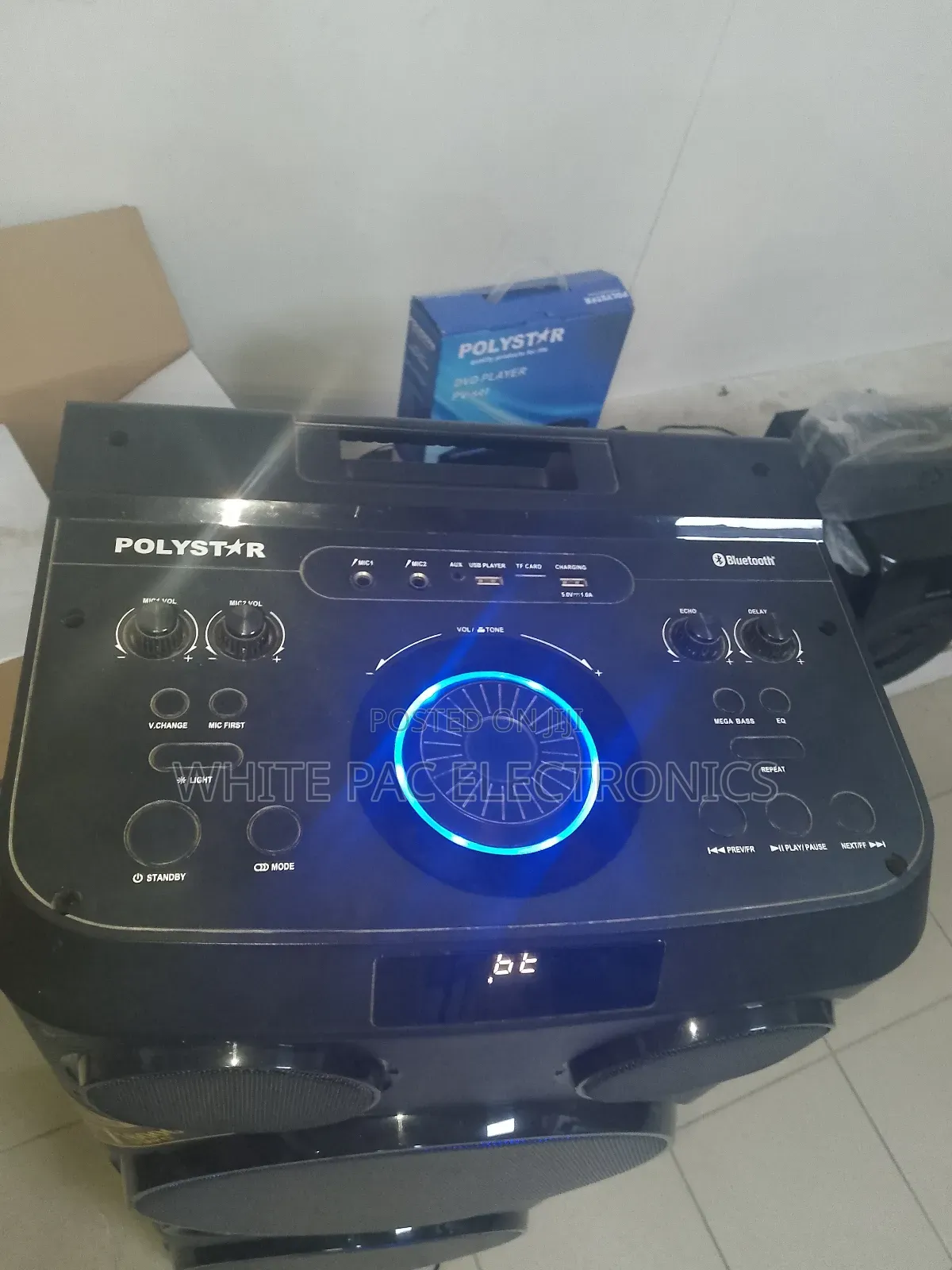Polystar Set 16000w Powerful Sound Wireless Bluetooth >2yrs