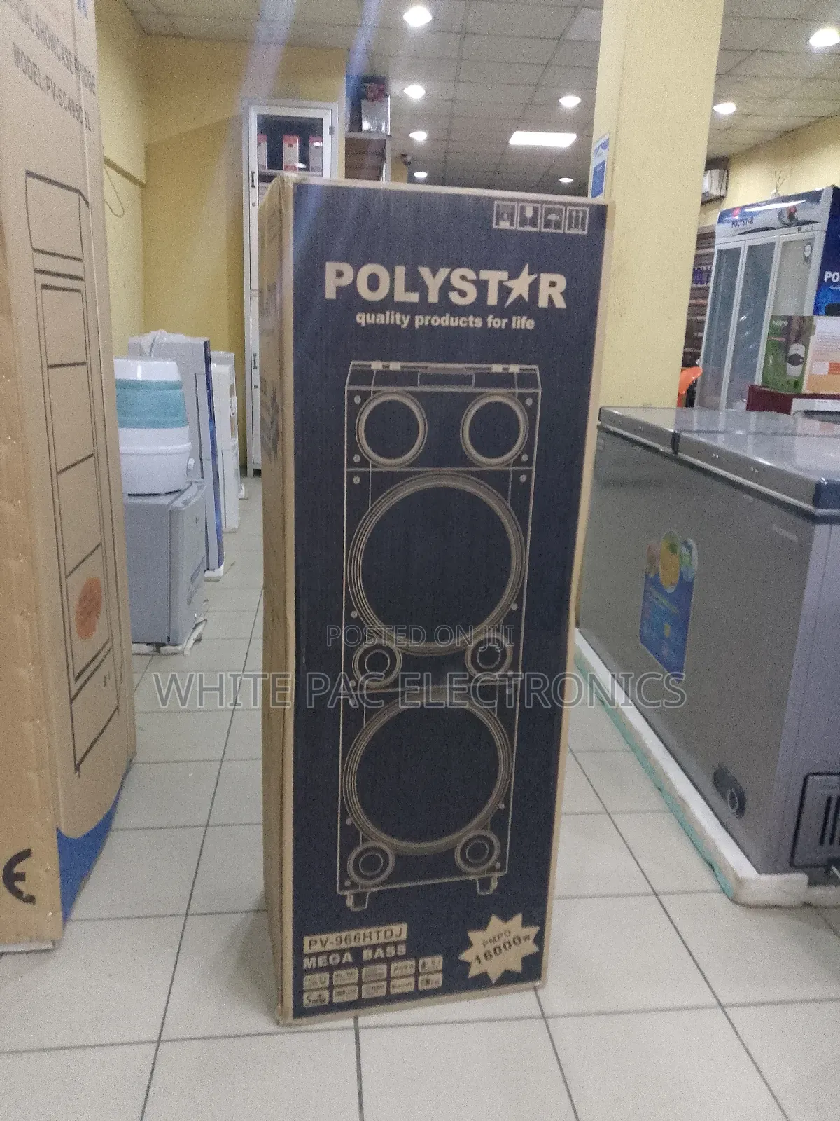 Polystar Set 16000w Powerful Sound Wireless Bluetooth >2yrs