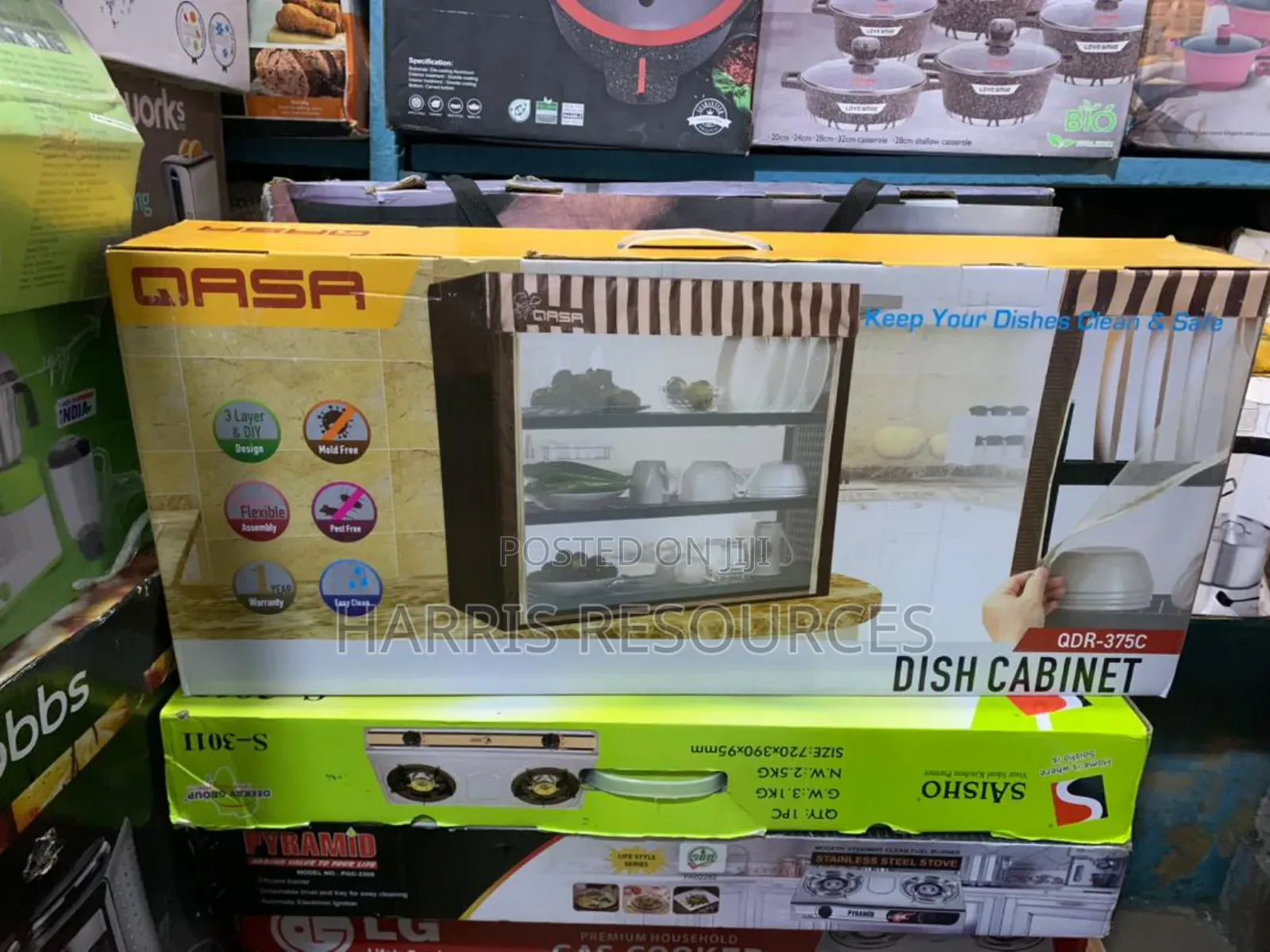 Qasa Plate Rack Dish Drainer 3 Layers QDR-352 Rustless