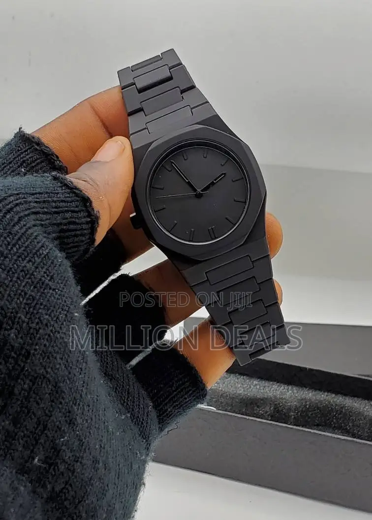 Classic Silicon Black Men's Valenzo Wrist Watch
