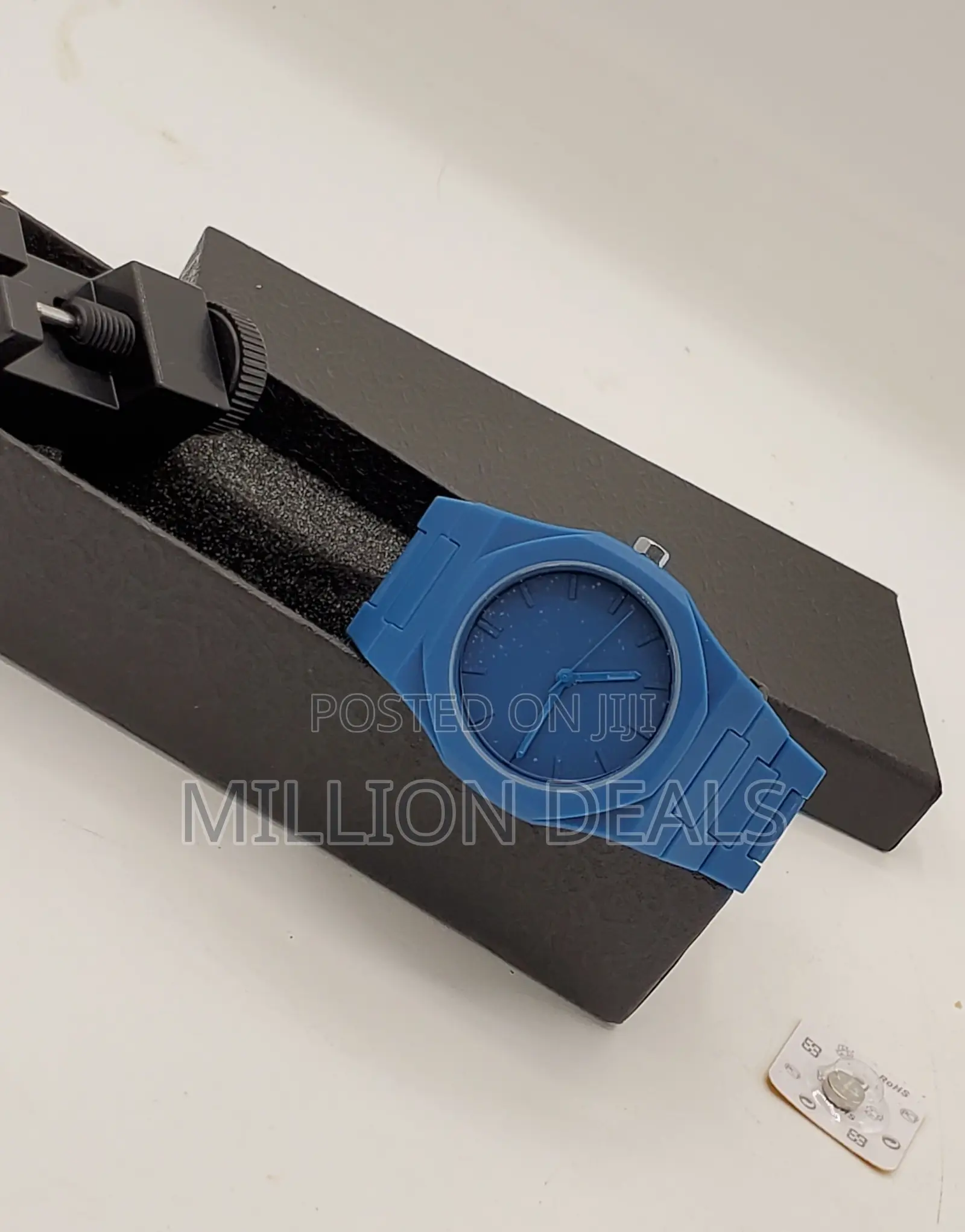 Blue Classic Pattern Men's Valenzo Wrist Watch