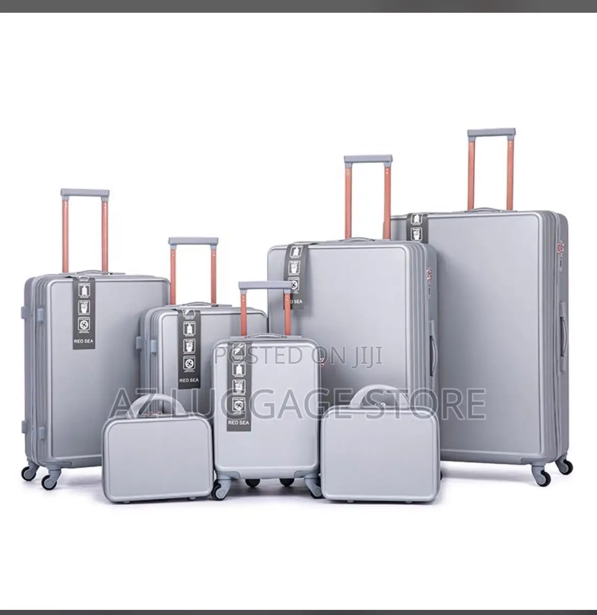 Set of 7 Rubber Luggage Boxes