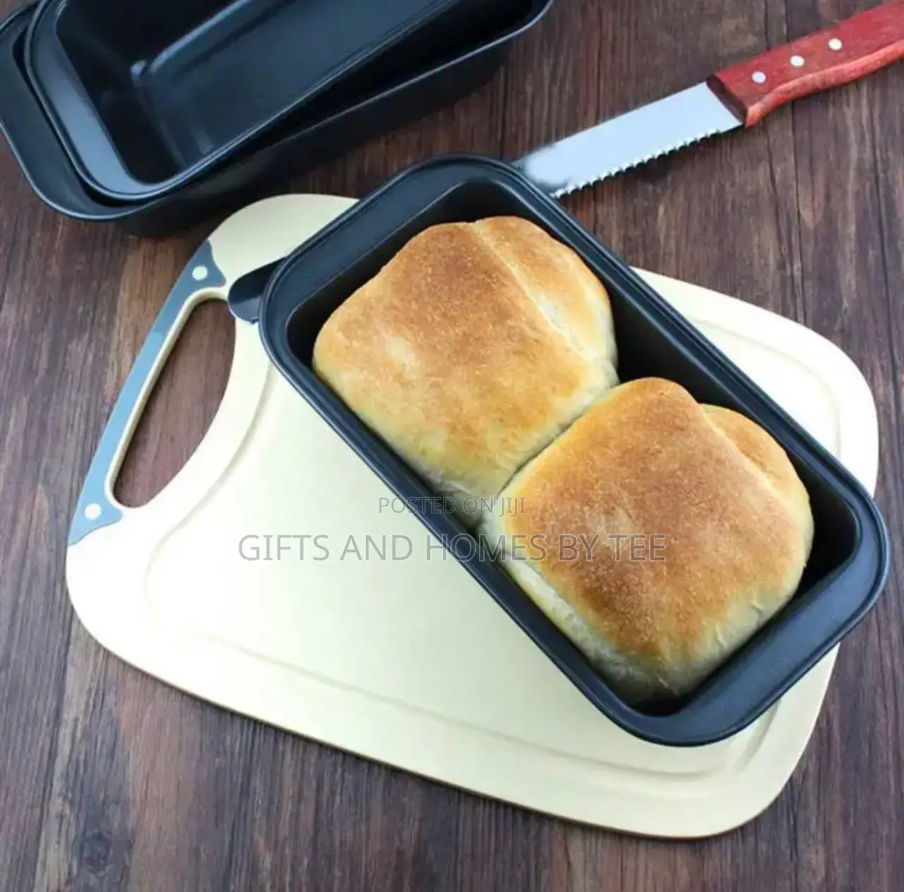 1pc Rectangular Non Stick Steel Loaf Baking Pan