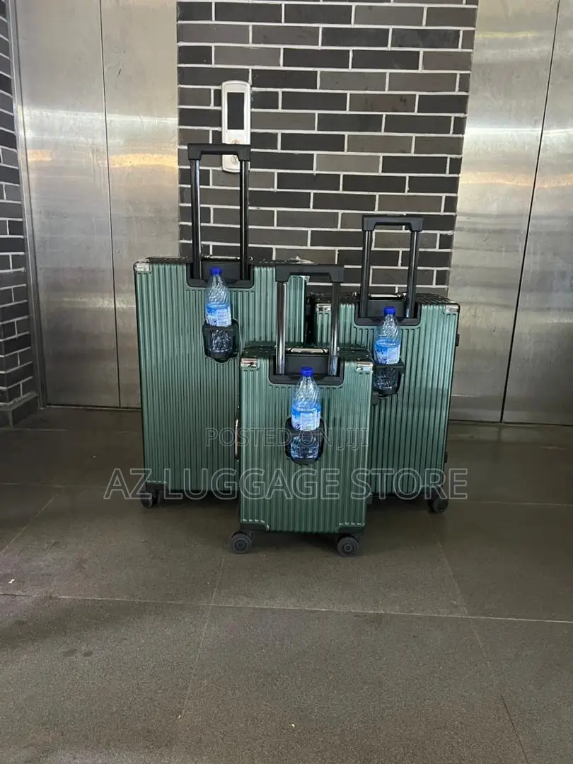 Set of 3 Aluminum Traveling Luggage Boxes