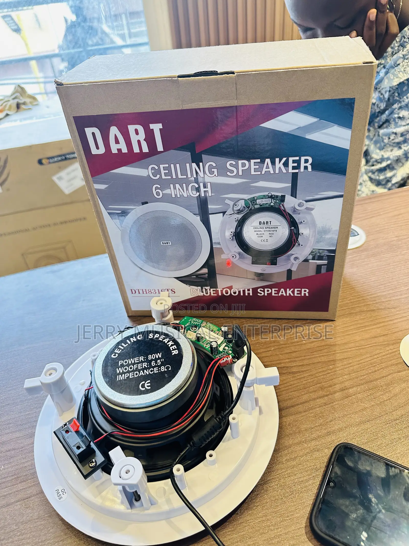 80watts Dart Single Bluetooth Ceiling/Pop Speakers