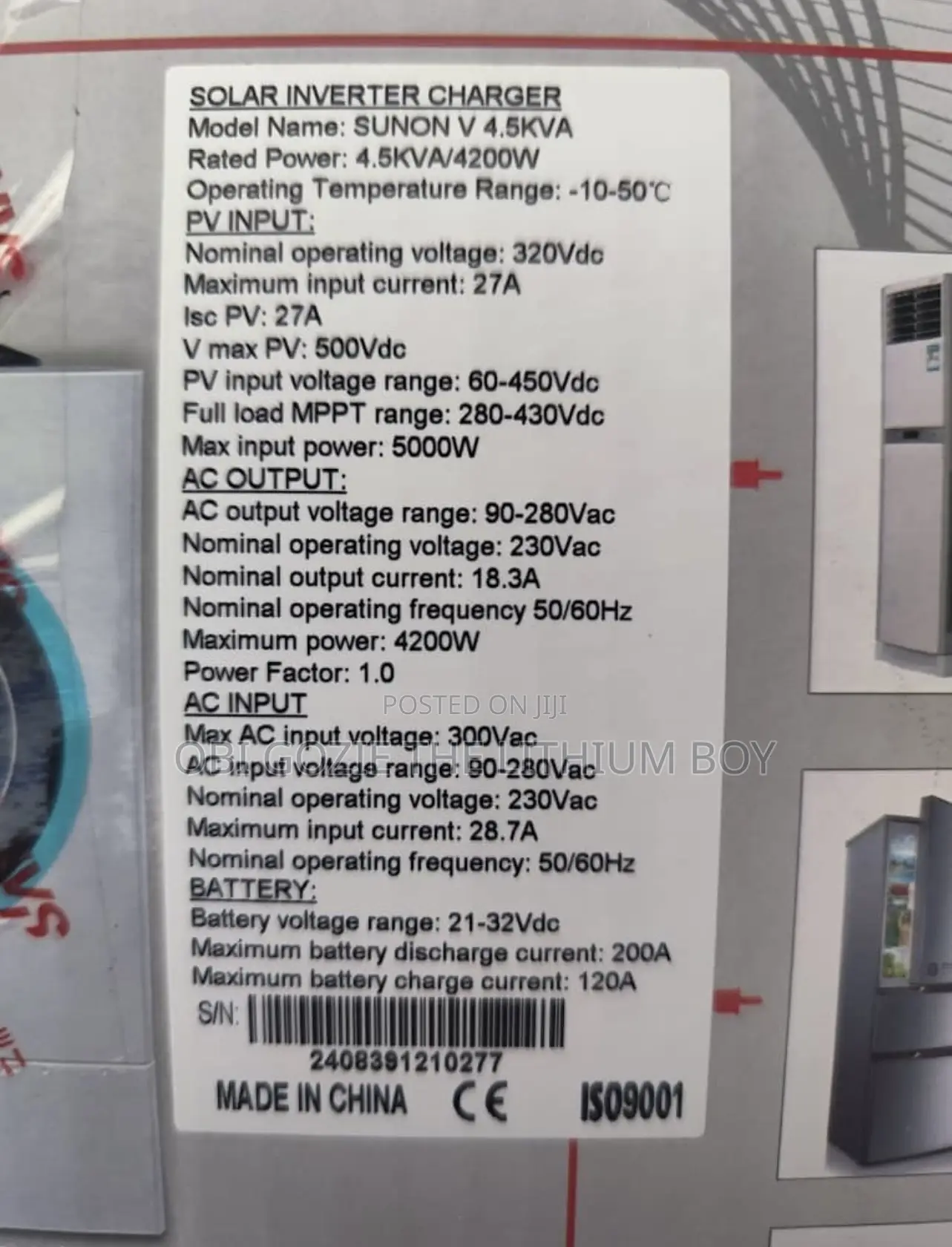 4.5kva Sako Hybrid Inverter Is Available in Stock.